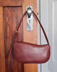 Charlie - Cactus Leather Baguette Bag