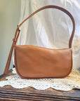 Charlie - Cactus Leather Baguette Bag