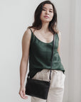 Paz - Cactus Leather Crossbody Bag