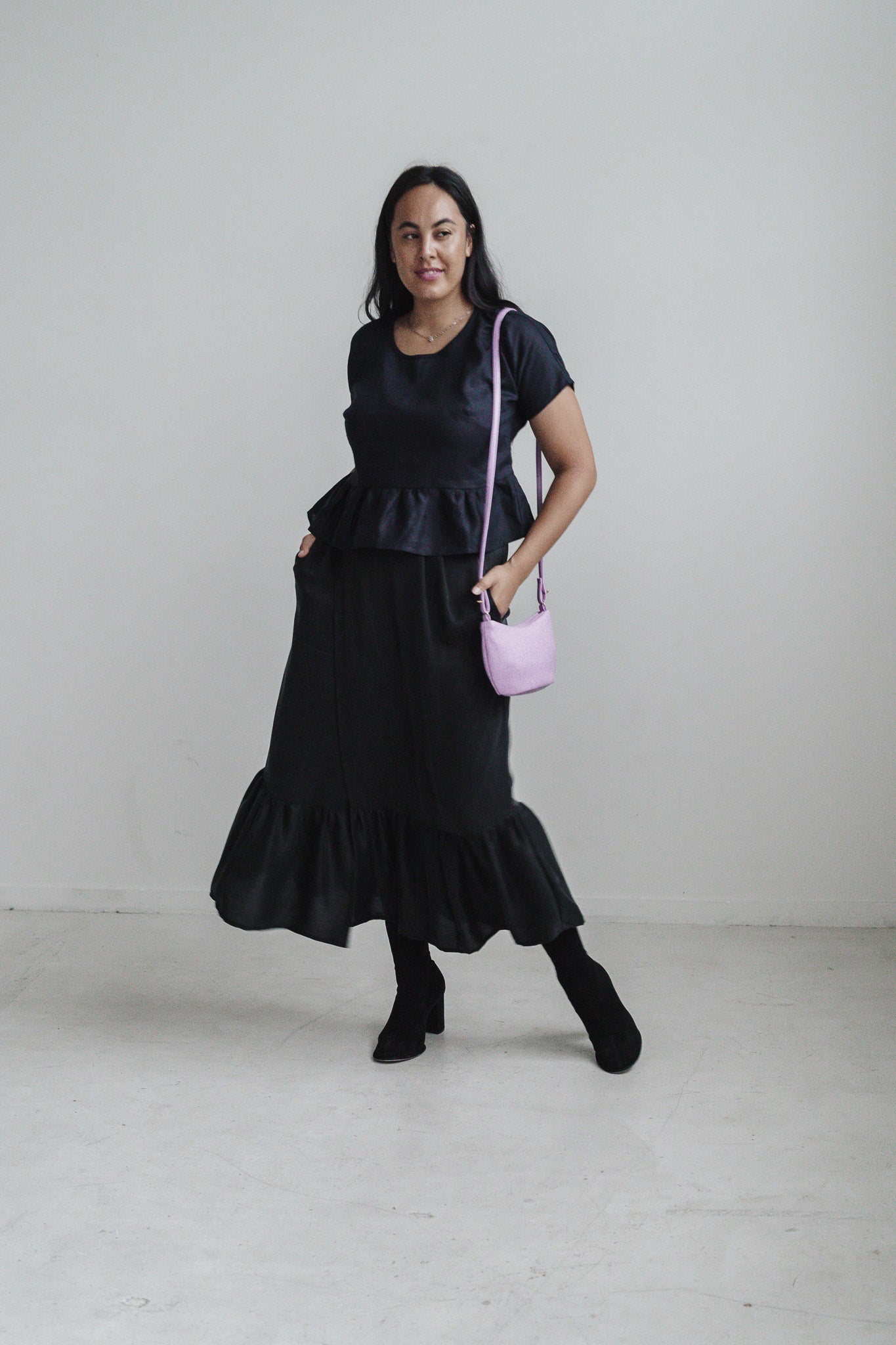 Liv - Cactus Leather Crossbody Bag