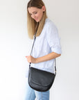 Alia - Cactus Leather Saddle Bag