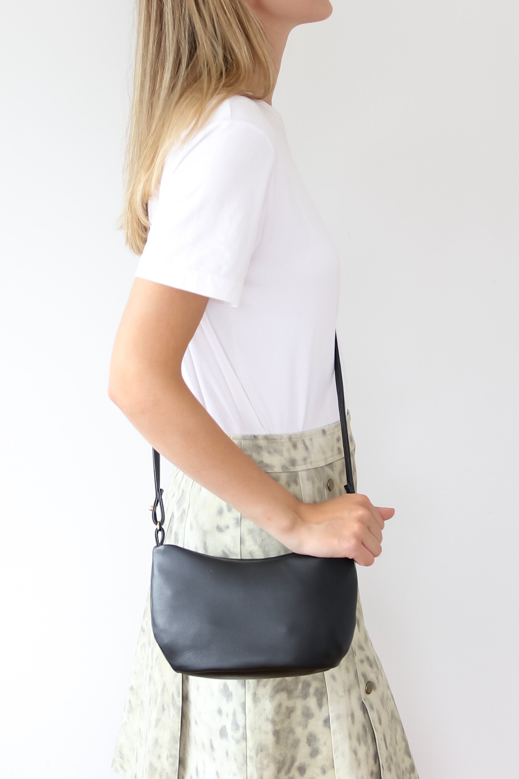 Liv - Cactus Leather Crossbody Bag