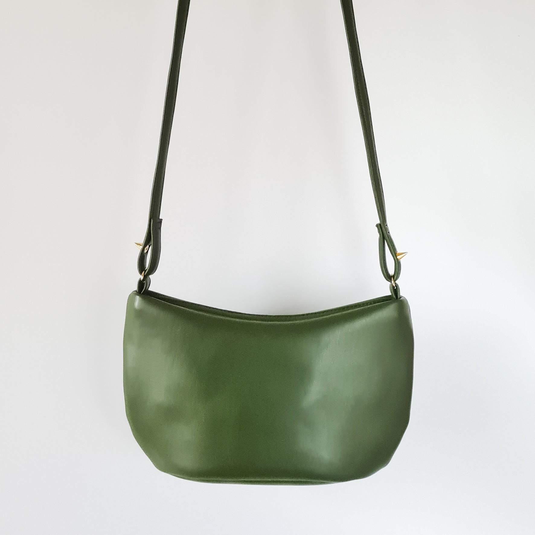 Liv - Cactus Leather Crossbody Bag