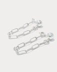 Stud Staple Chain Earrings - Reca