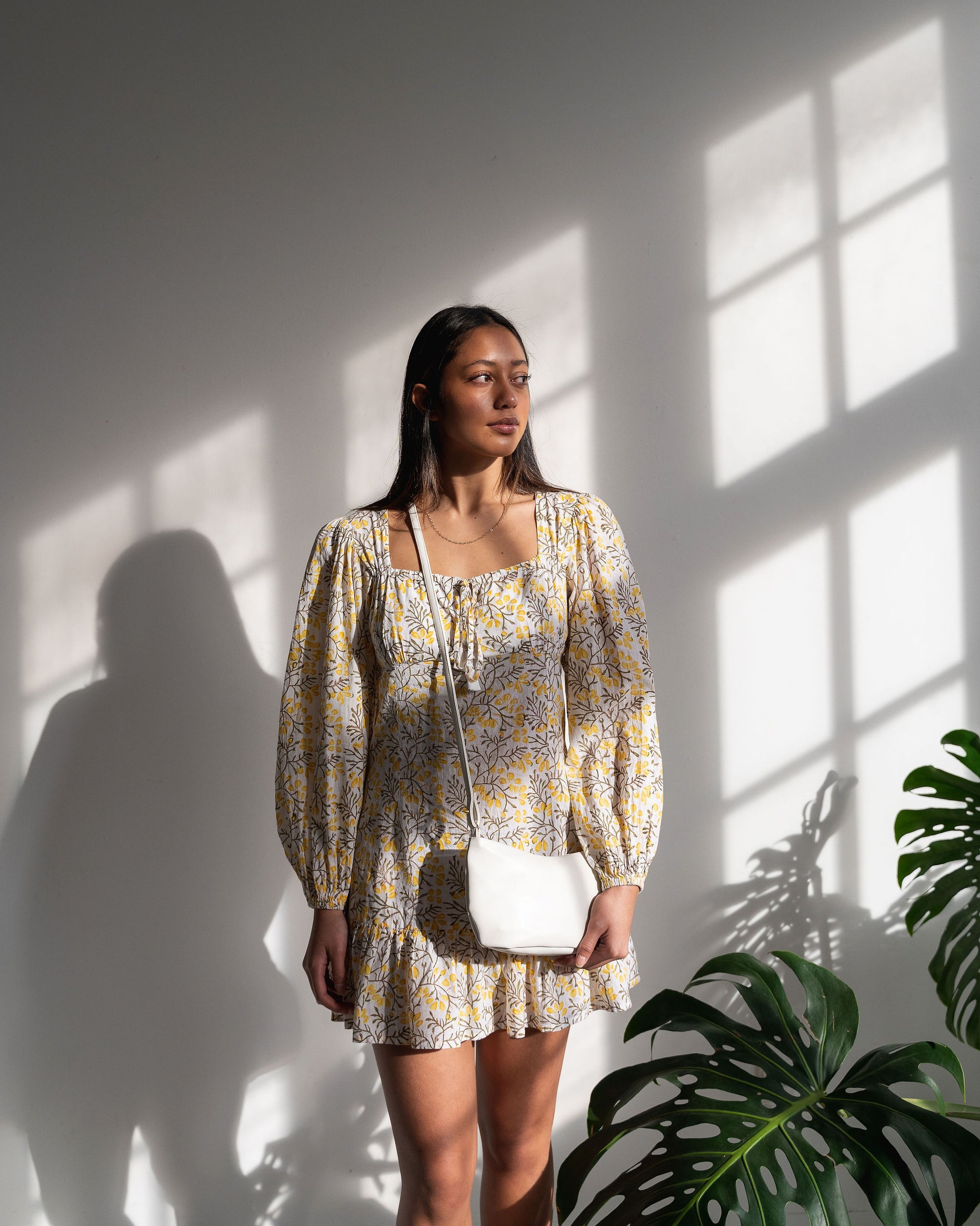 Liv - Cactus Leather Crossbody Bag