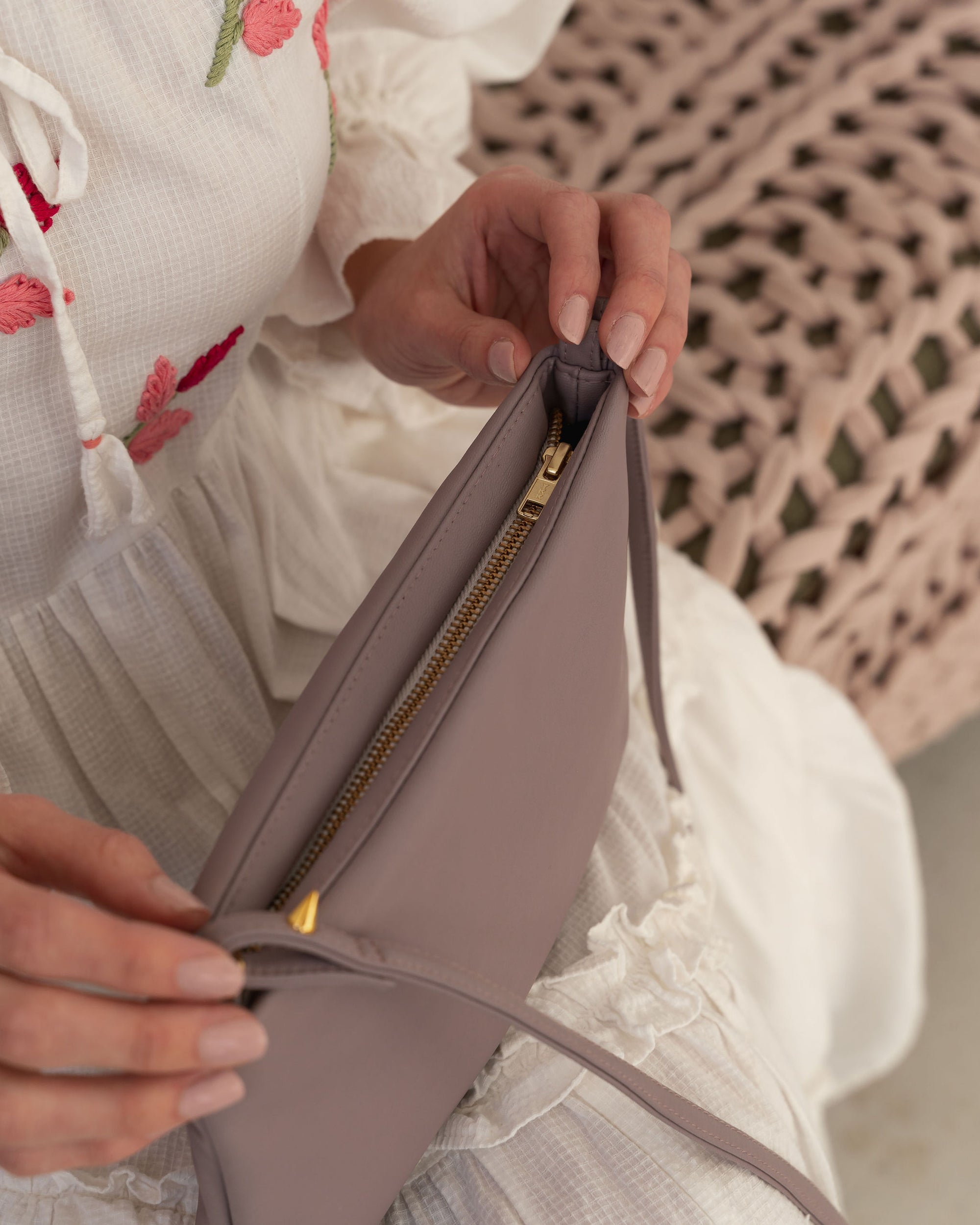 Paz - Apple Leather Crossbody Bag