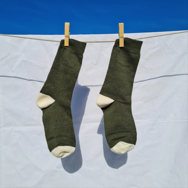 ethically made socks natural hemp and cotton
