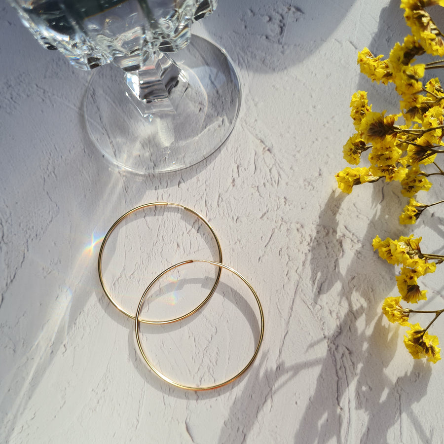 Large Gold Filled Hoops