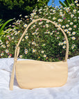 Charlie - Apple Leather Baguette Bag
